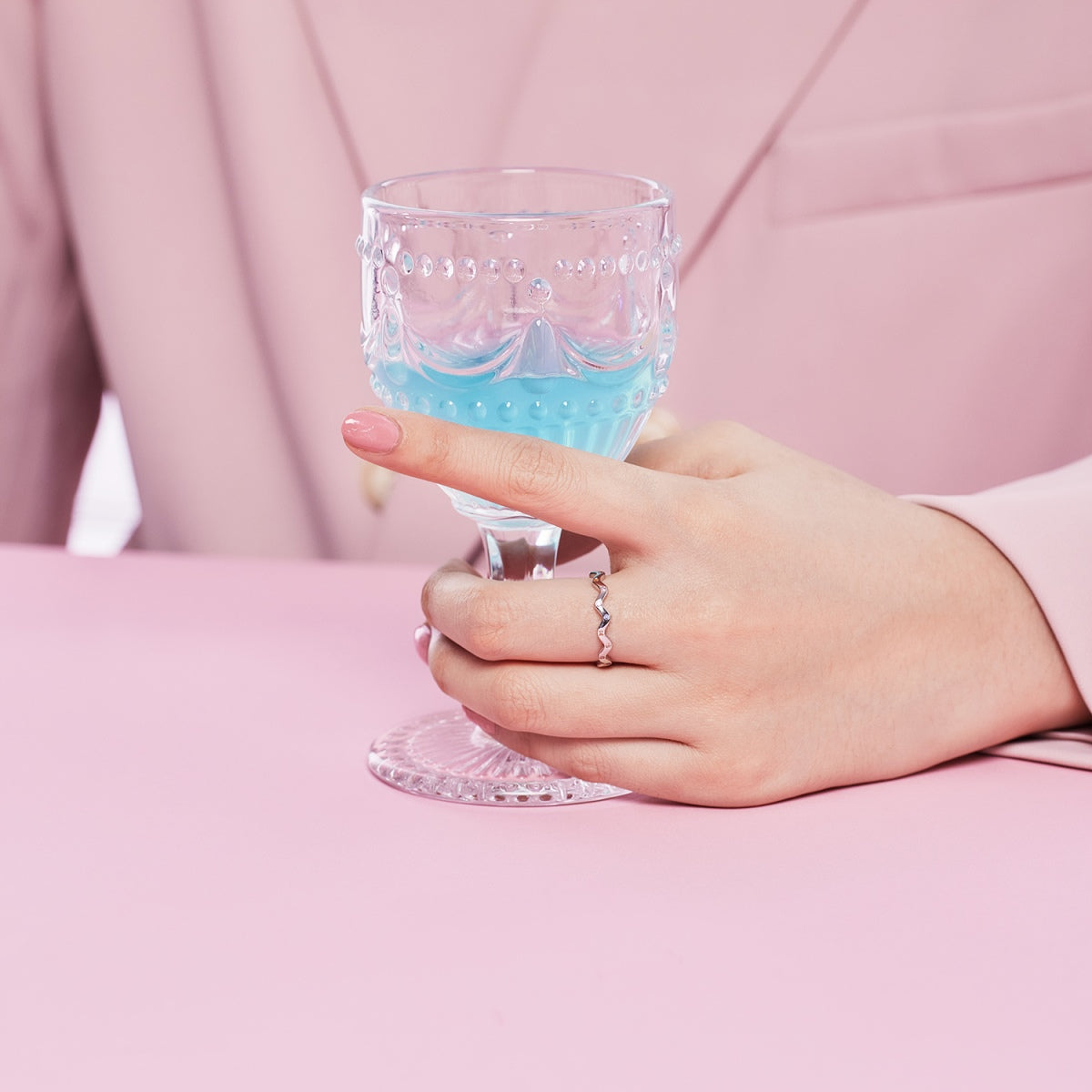 [Olivia JW]Ornate Vibrant Round Cut Daily Ring
