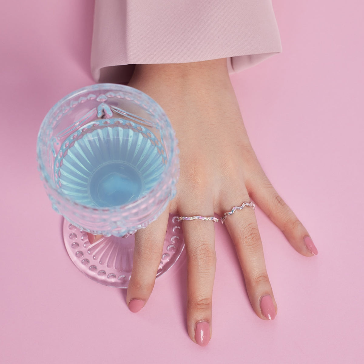 [Olivia JW]Ornate Vibrant Round Cut Daily Ring