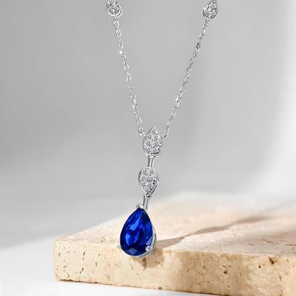 [Olivia JW]Dazzling Pear Cut Necklace