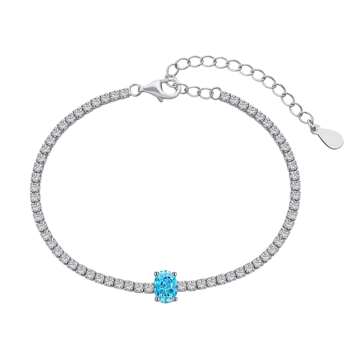 [Olivia JW]0.75 Carat Exquisite Oval Cut Daily Bracelet