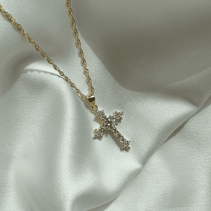 [Olivia JW]Delicate Cross Shape Necklace