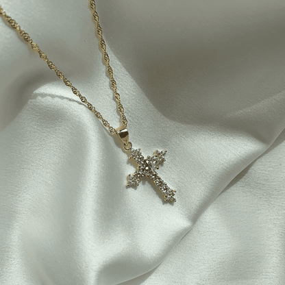 [Everoly JW]Delicate Cross Shape Necklace