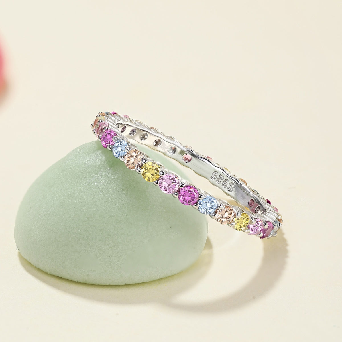[Olivia JW]Elegant Vivid Round Cut Daily Ring