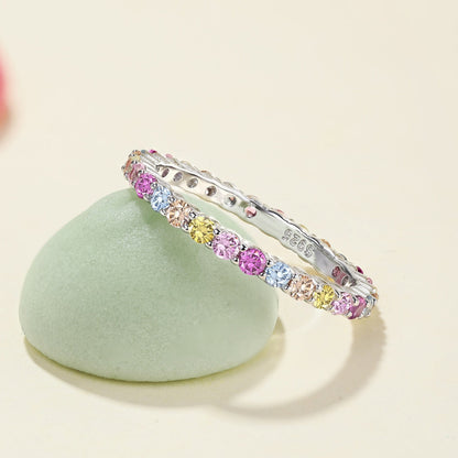 [Olivia JW]Elegant Vivid Round Cut Daily Ring