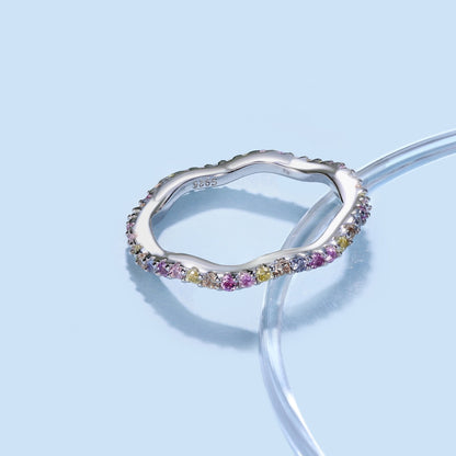 [Olivia JW]Dainty Colorful Round Cut Party Ring