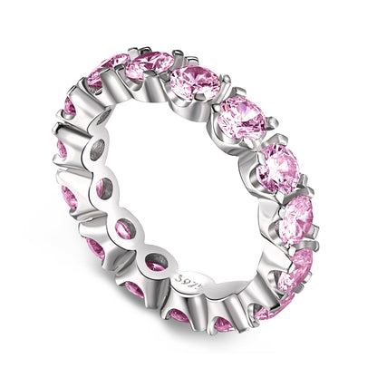 [Olivia JW]Eternity Round Cut Tennis Ring