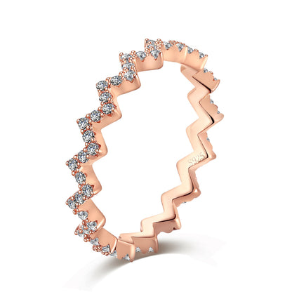 [Olivia JW]Delicate Enchanting Wave Shape Daily Ring