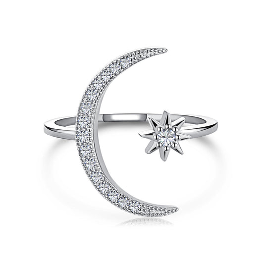 [Olivia JW]Eternity Moon & Star Ring