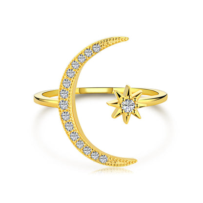 [Olivia JW]Eternity Moon & Star Ring