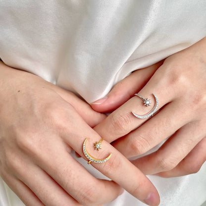 [Olivia JW]Eternity Moon & Star Ring