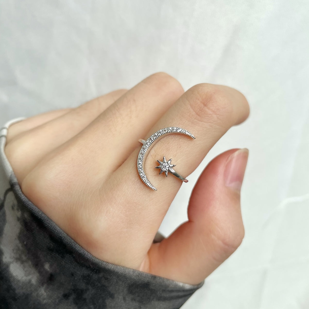 [Olivia JW]Eternity Moon & Star Ring