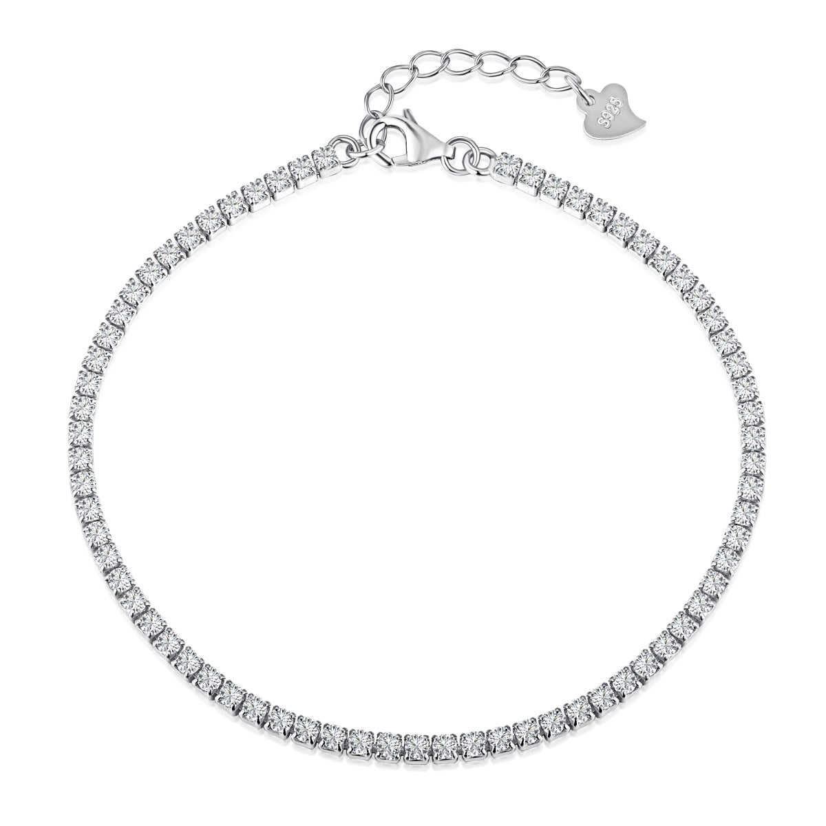 [Olivia JW]Radiant Shinning Princess Cut Tennis Bracelet
