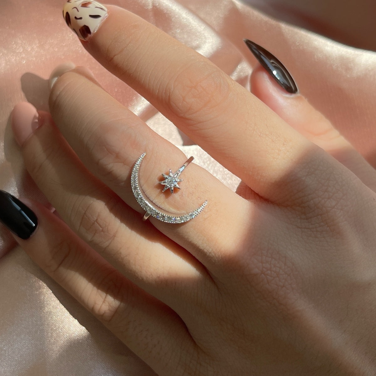 [Olivia JW]Eternity Moon & Star Ring