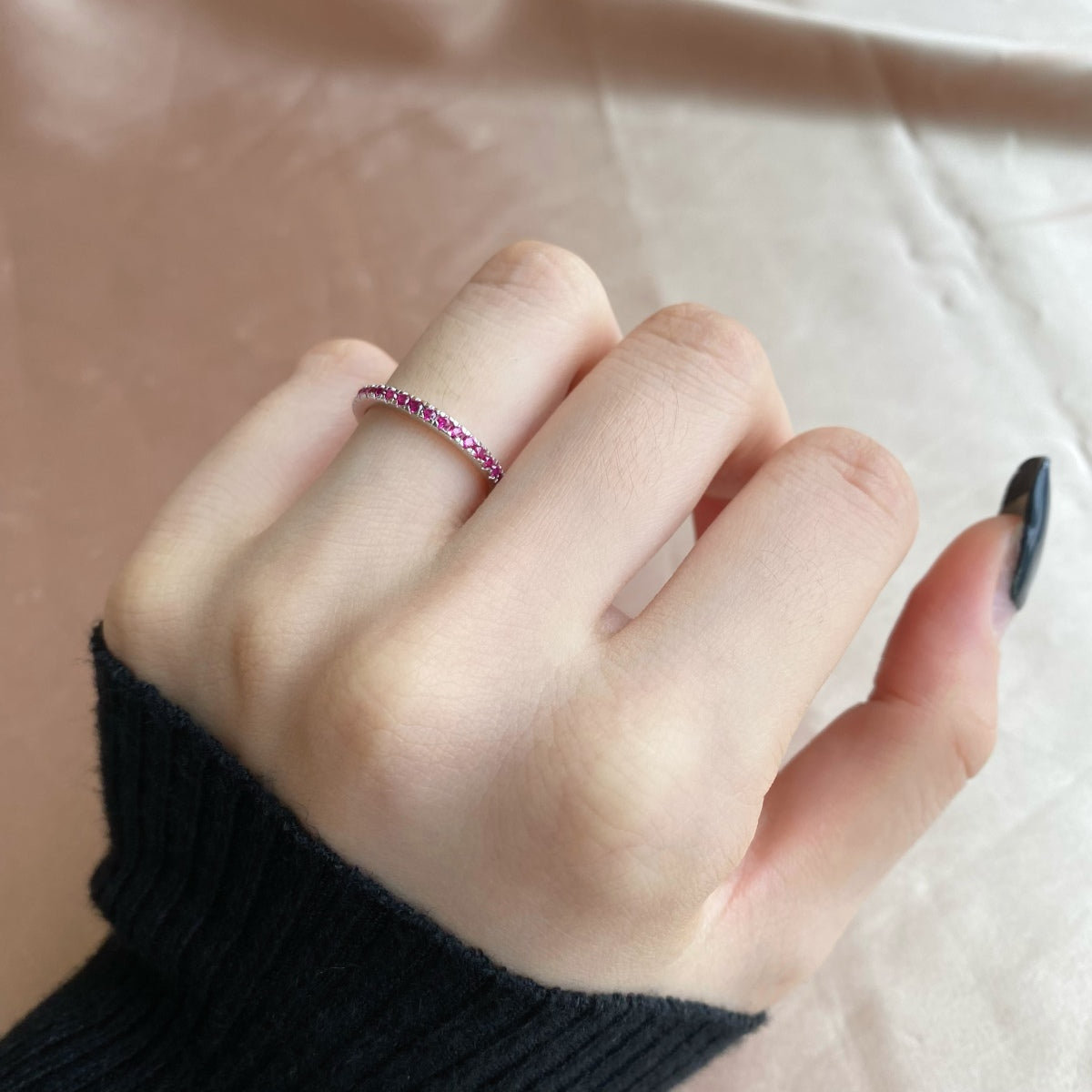 [Olivia JW]Delicate Sparkling Round Cut Daily Ring