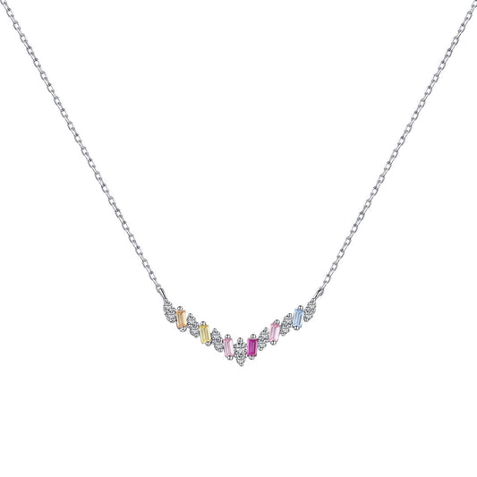 [Everoly JW]Schillernde Regenbogen-Halskette