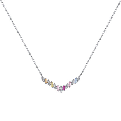 [Olivia JW]Dazzling Rainbow Necklace