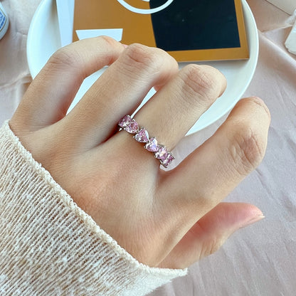 [Olivia JW]0.25 Carat Radiant Romance Heart Cut Lover Ring