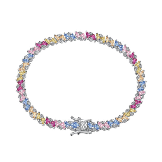 [Olivia JW]Ornate Sparkling Multi Cut Party Bracelet