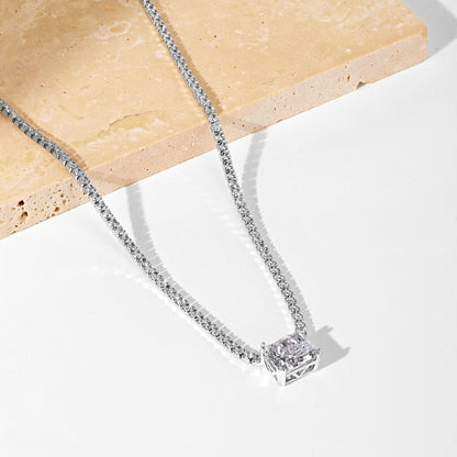 [Olivia JW]4.0 Carat Elegant Radiant Cut Necklace
