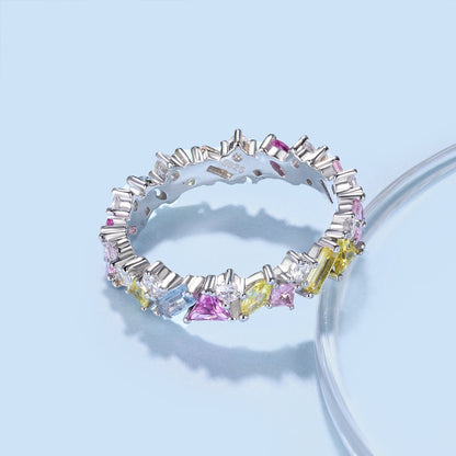 [Olivia JW]Dazzling Polychromatic Multi cut Daily Ring