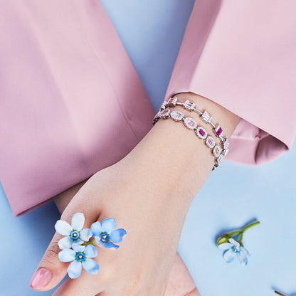 [Olivia JW]Dainty Charming Emerald Cut Daily Bracelet