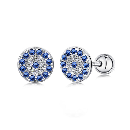 [Everoly JW]Devil's Eye Ear Bone Nail Earrings