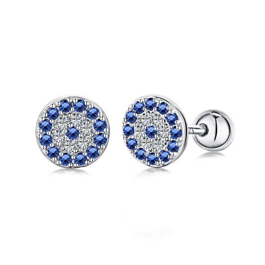[Olivia JW]Devil's Eye Ear Bone Nail Earrings