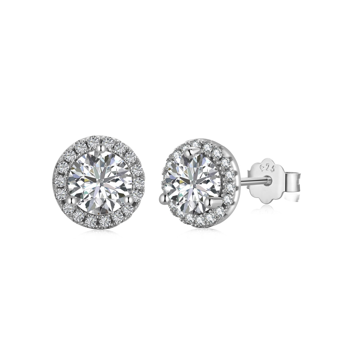 [Olivia JW]Classic Princess Round Shape Earrings
