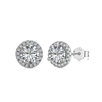 [Olivia JW]Classic Princess Round Shape Earrings