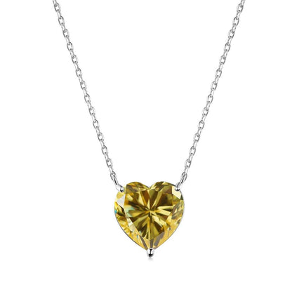 [Olivia JW]6.0 carat Radiant Heart Shape Necklace