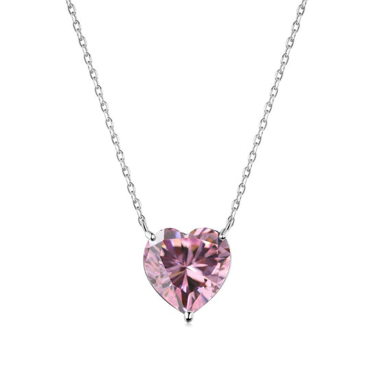 [Olivia JW]6.0 carat Radiant Heart Shape Necklace