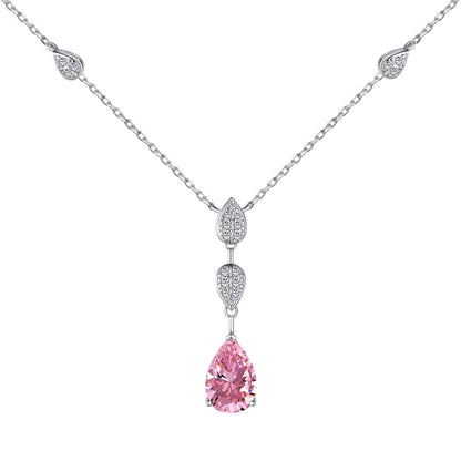 [Olivia JW]Dazzling Pear Cut Necklace