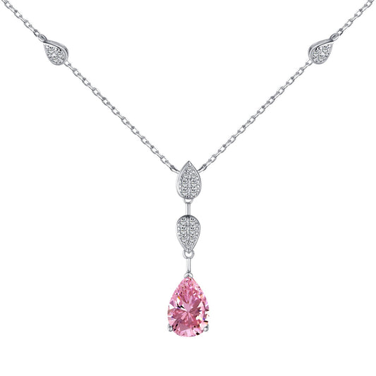 [Olivia JW]Dazzling Pear Cut Necklace