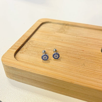 [Everoly JW]Devil's Eye Ear Bone Nail Earrings