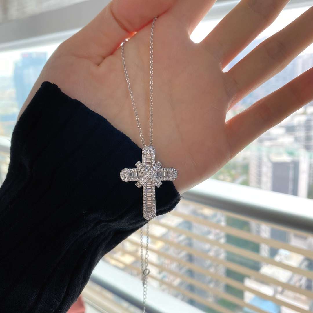 [Olivia JW]Gypsophila With Dimonds Necklace