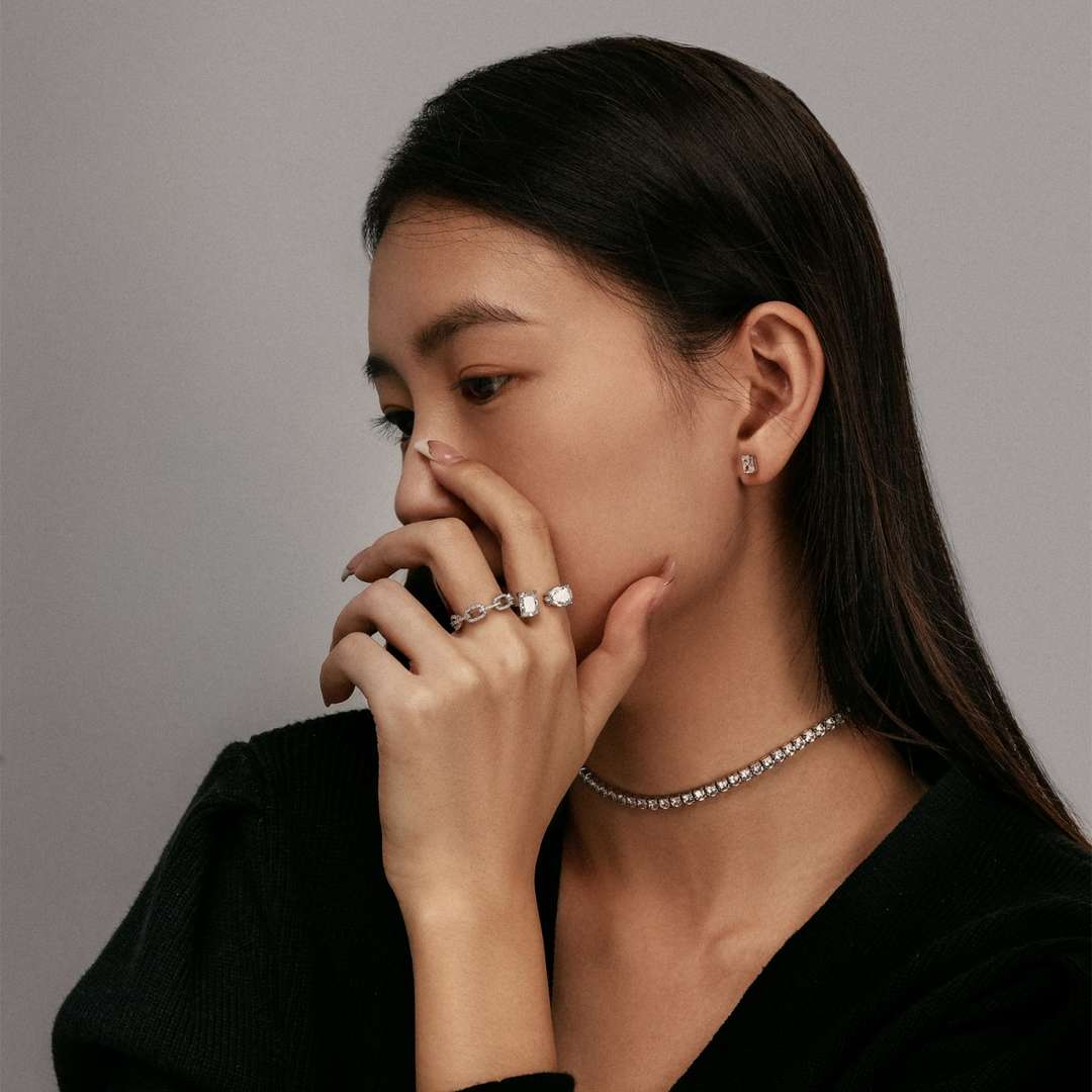 [Olivia JW]Elegant Tennis Chain Necklace