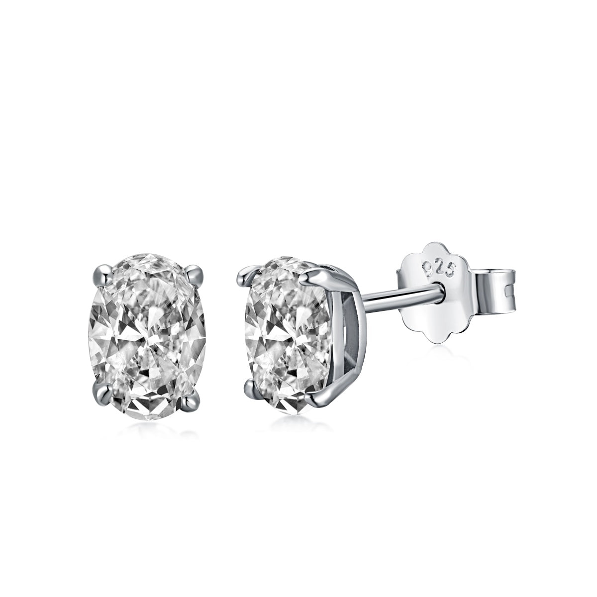 [Olivia JW]Oval Classic Dignified Elegant Earrings