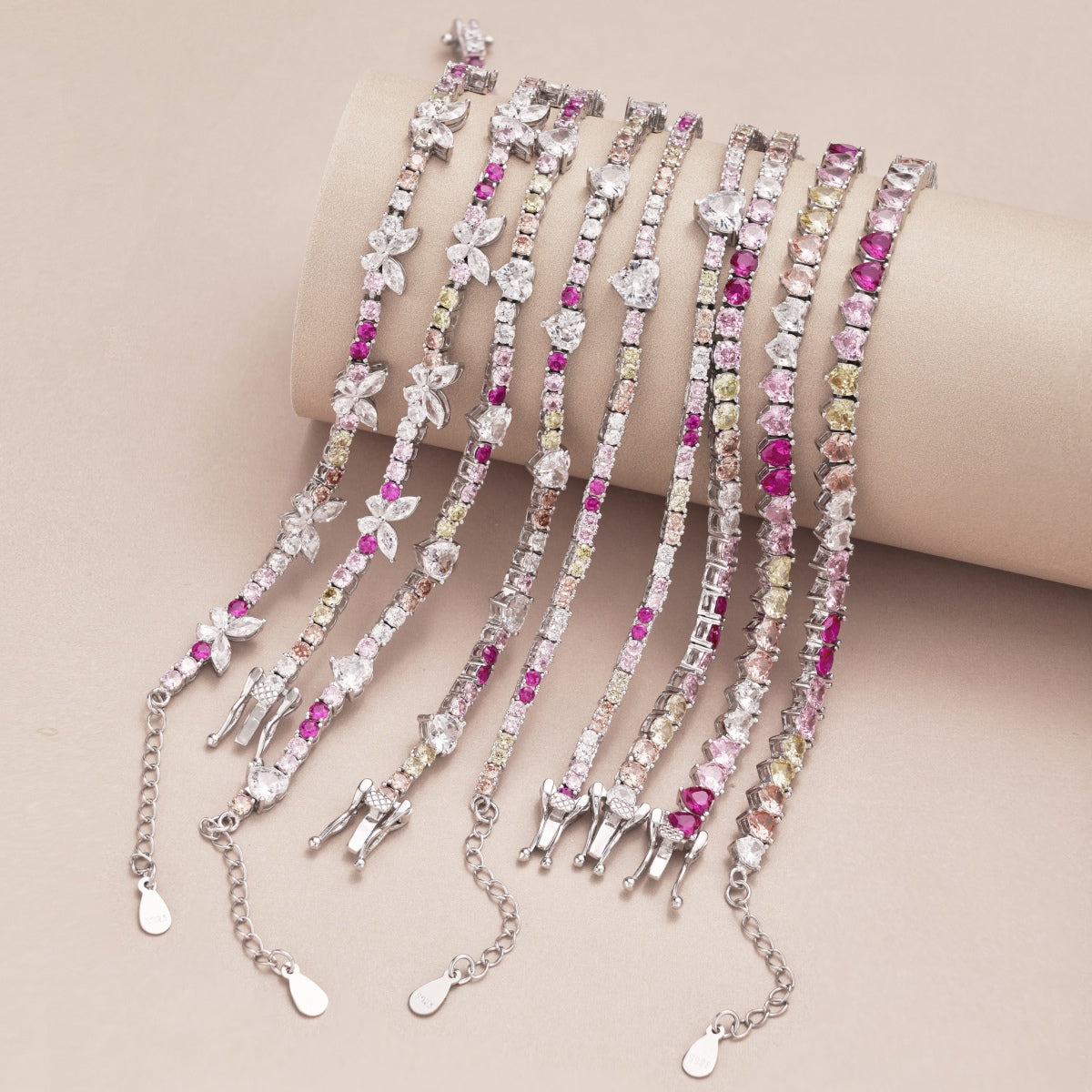 [Olivia JW]Delicate Colorful Emerald Cut Party Bracelet