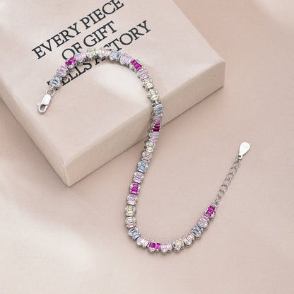 [Olivia JW]Delicate Colorful Emerald Cut Party Bracelet