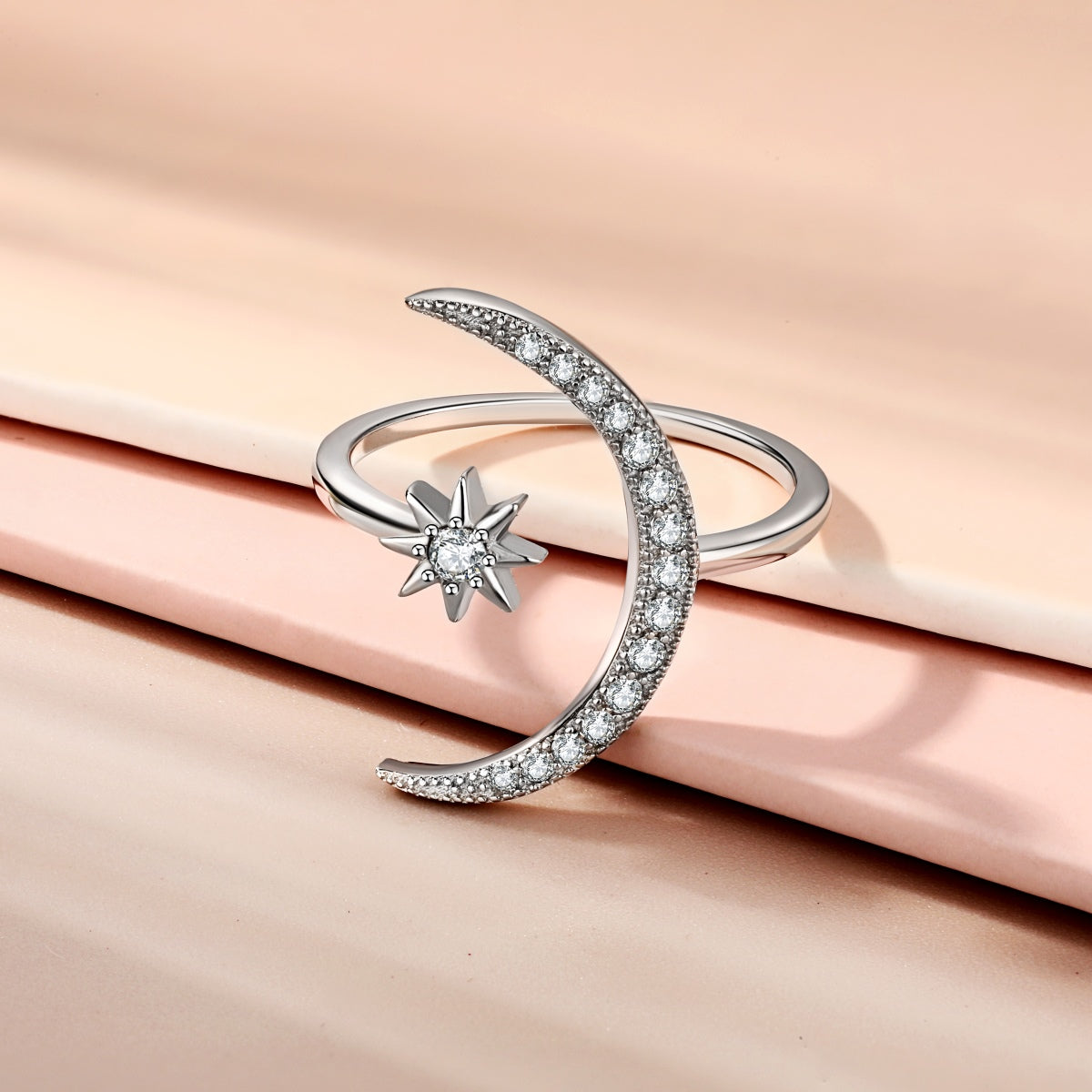 [Olivia JW]Eternity Moon & Star Ring