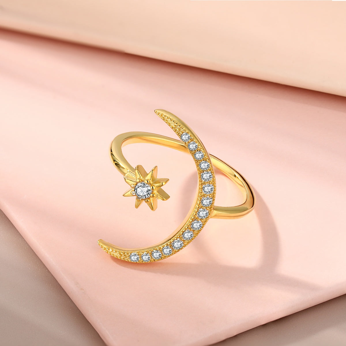 [Olivia JW]Eternity Moon & Star Ring