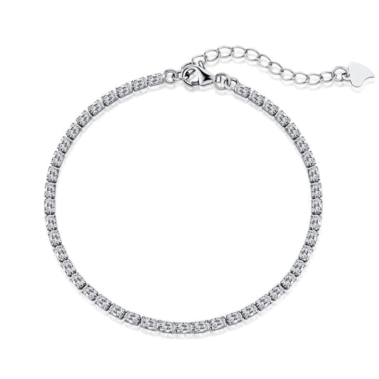 [Everoly JW]Elegantes Smaragdschliff-Tagesarmband
