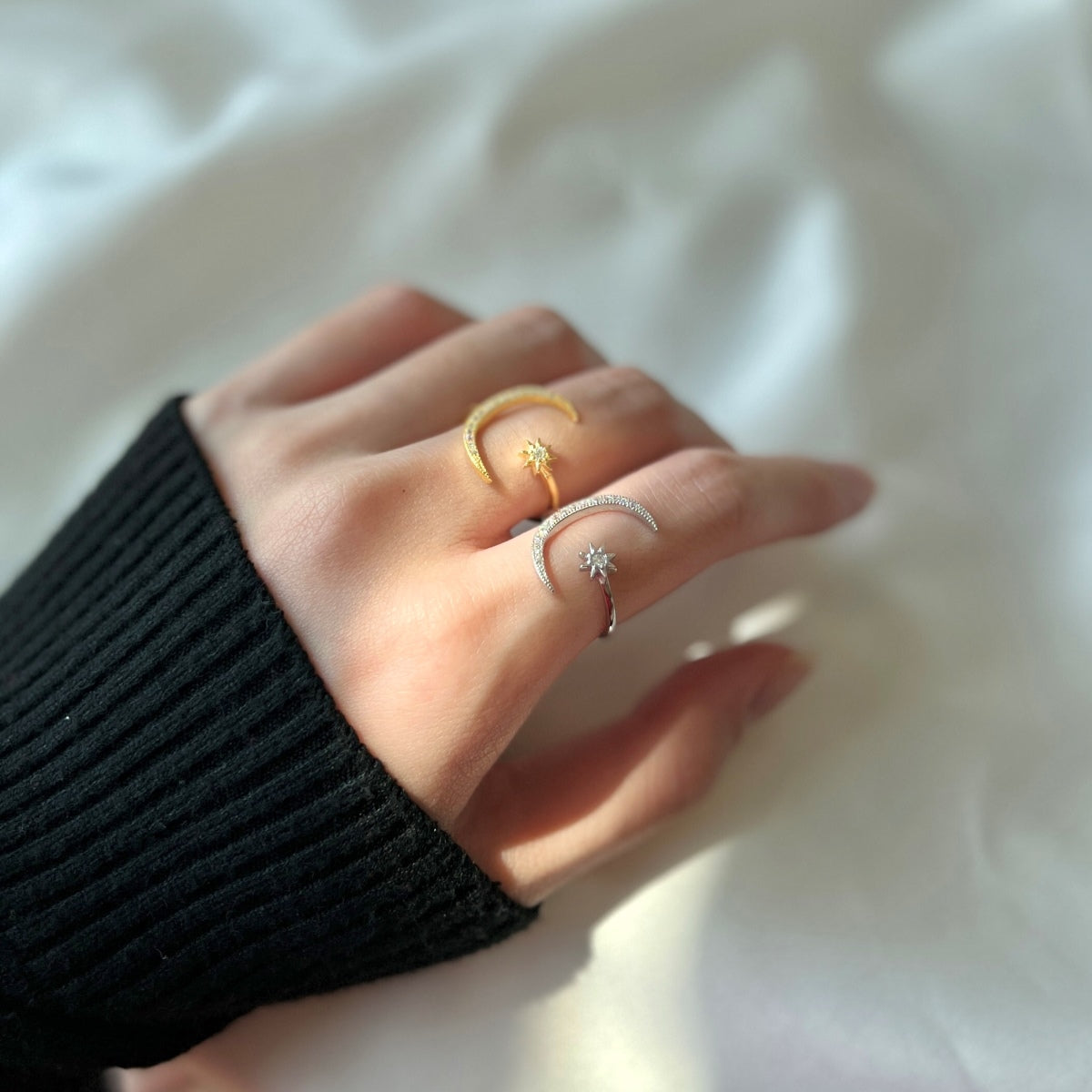 [Olivia JW]Eternity Moon & Star Ring