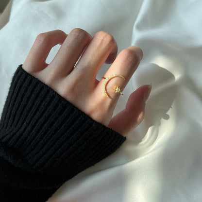 [Olivia JW]Eternity Moon & Star Ring