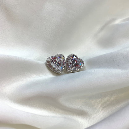 [Olivia JW]Sparkling Heart Shape Lover Earrings