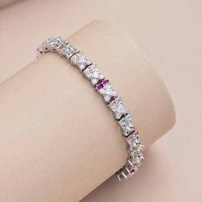 [Everoly JW]Unique Colorful Flower Shape Daily Bracelet