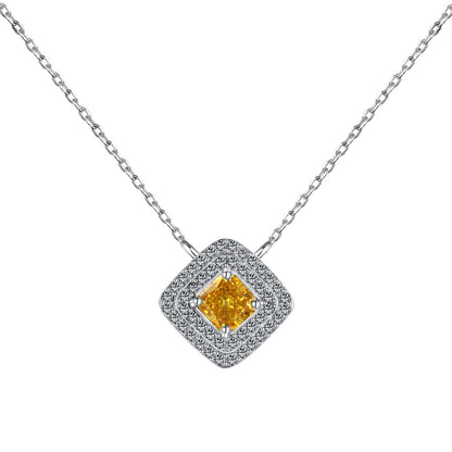 [Olivia JW]Sparkling Asscher Cut Necklace