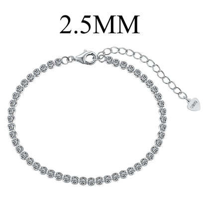 [Everoly JW]Schillerndes funkelndes Armband im Rundschliff für den Alltag