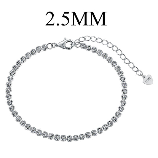 [Everoly JW]Schillerndes funkelndes Armband im Rundschliff für den Alltag