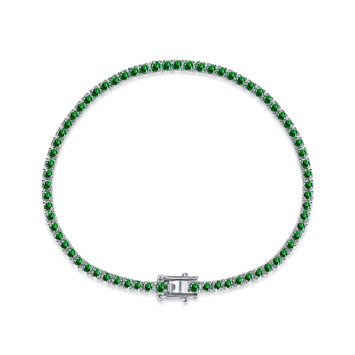 [Olivia JW]Dazzling Colorful Round Cut Daily Bracelet
